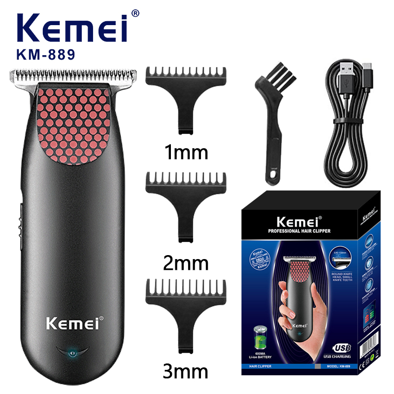Men'S Grooming Electric Trimmer - Kemei 889 Professional Pocket Cordless Hair