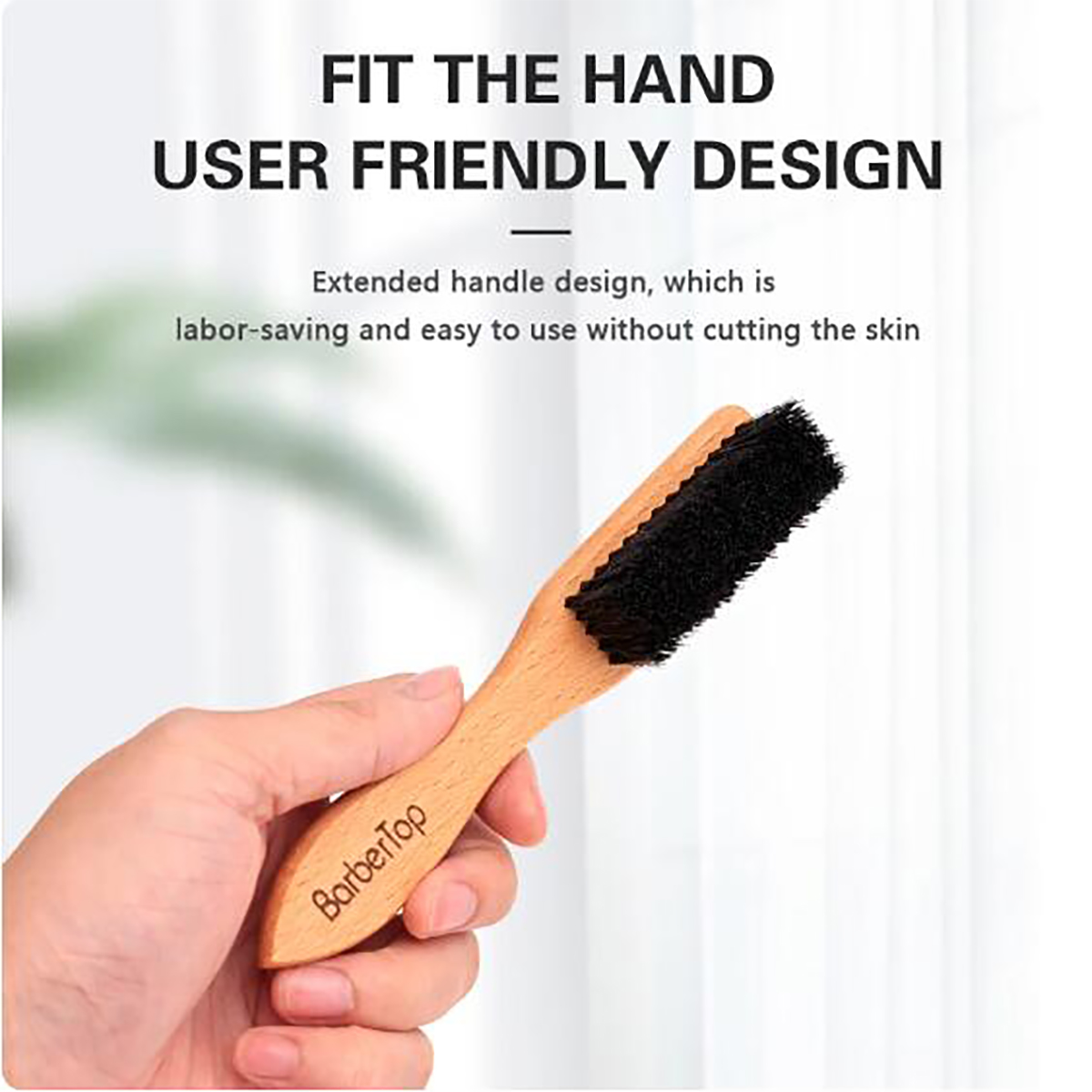 Men'S Grooming Hair - Barbershop Wooden Handle Boar Bristle Beard