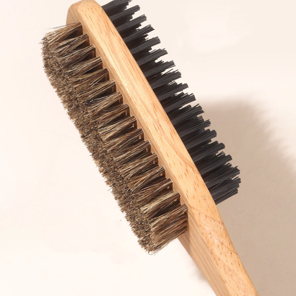 Men'S Grooming Hair - 2Pcs Double-Sided Boar Bristle Hair Brush