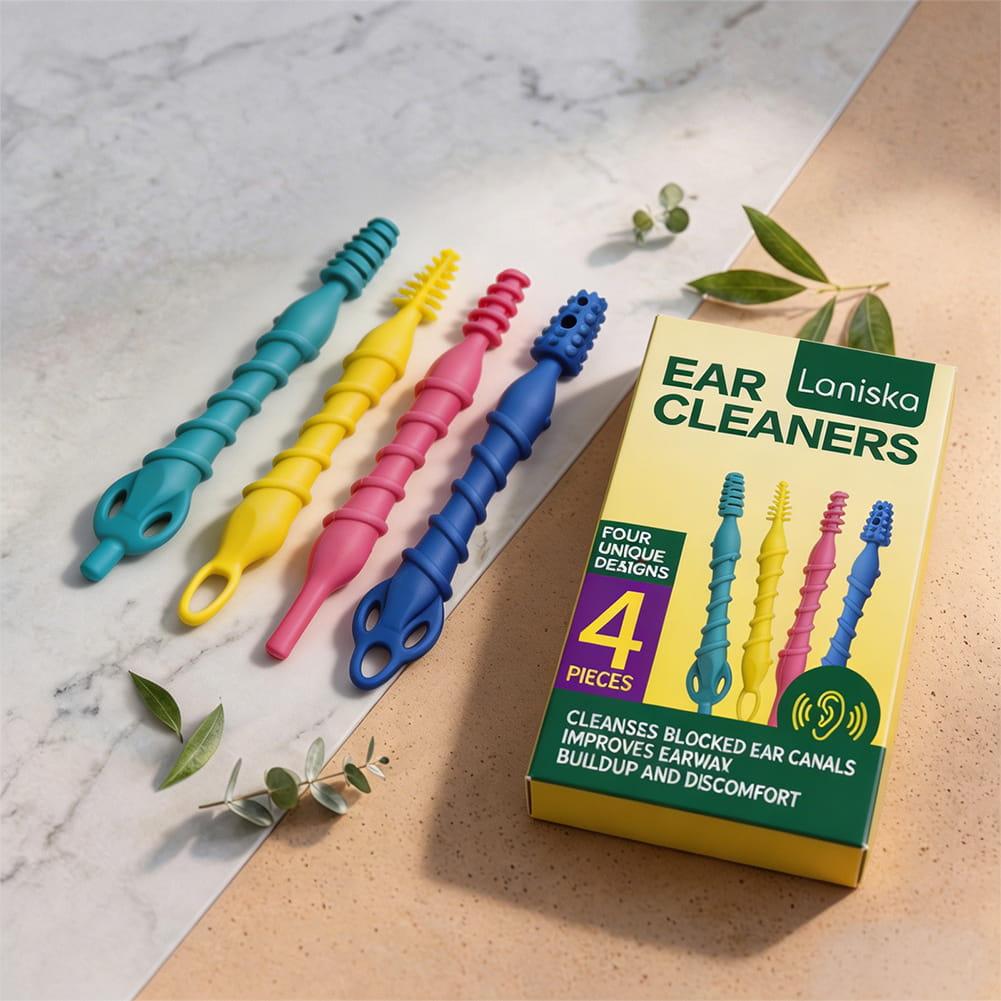Ear Wax Remover - 4Pcs Soft Silicone Ear Wax Removal