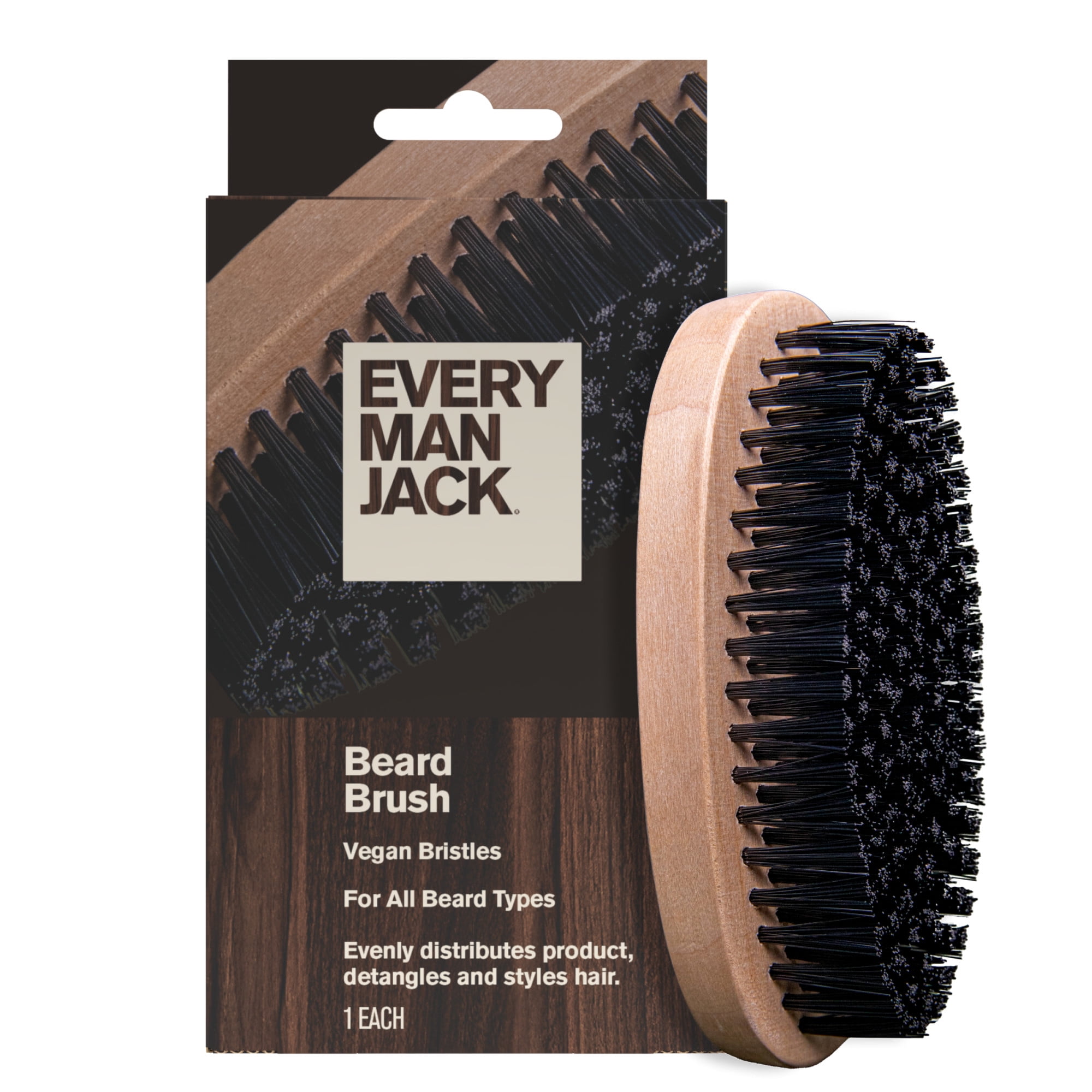 Men'S Grooming Hair - Men's Beard Brush with Cruelty-Free Vegan