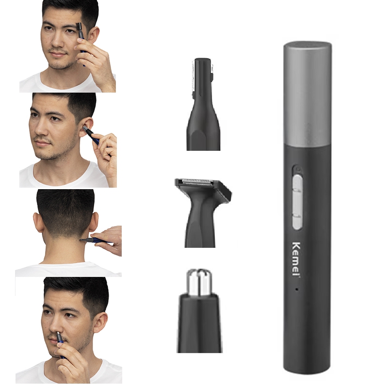 Men'S Grooming Electric Trimmer - Kemei Pro Rechargeable Nose Hair Trimmer
