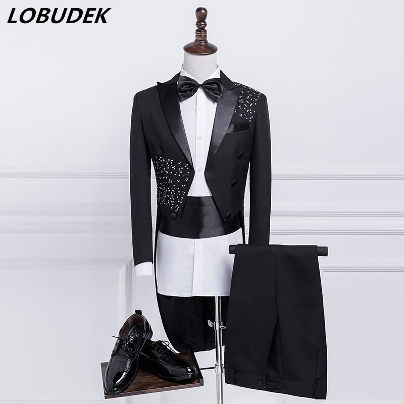 Men'S Grooming Studio - Tailing Men's Suit Formal Magician Swallowtail