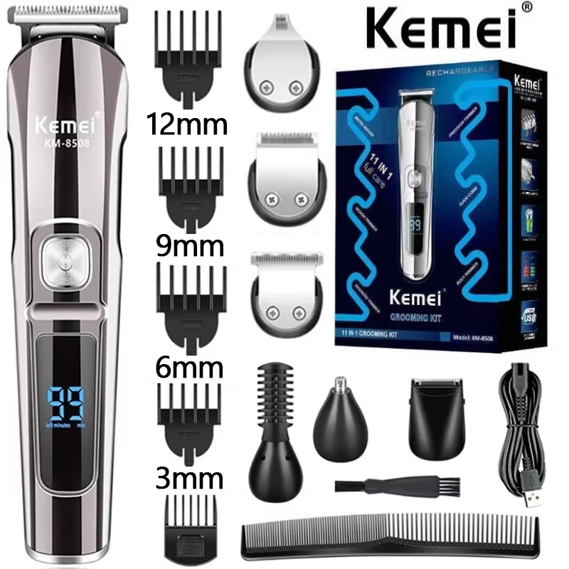 Men'S Grooming Electric Trimmer - Kemei Professional Multifunction Beard Hair Trimmer