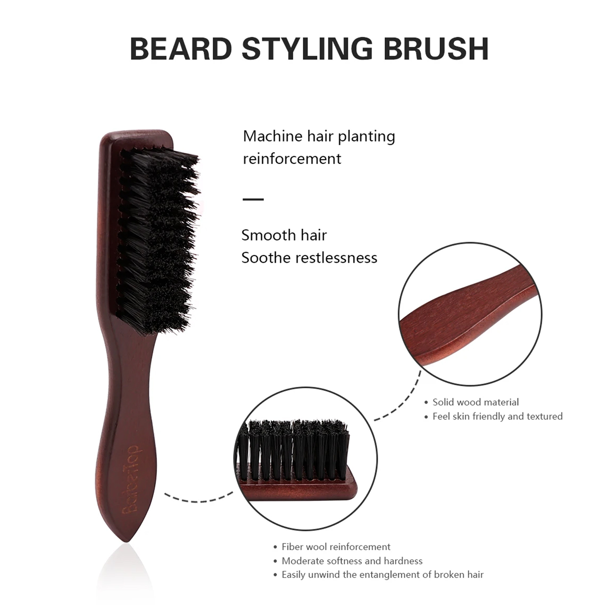 Barbershop Wooden Handle Boar  - огляд і ціна Men'S Grooming Hair