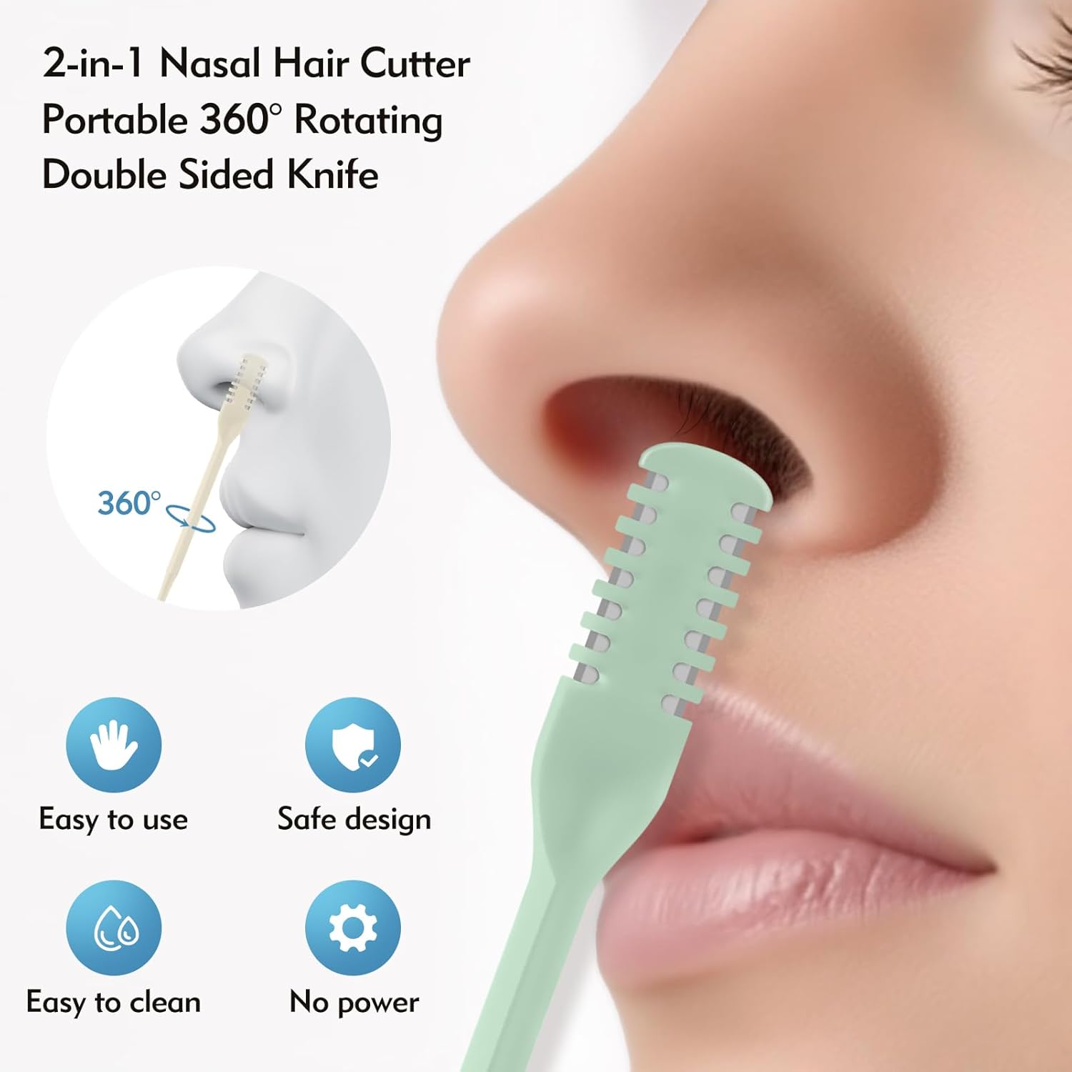 5/20/50Pcs 2-in-1 Nasal Cutter - огляд і ціна Men'S Grooming Hair
