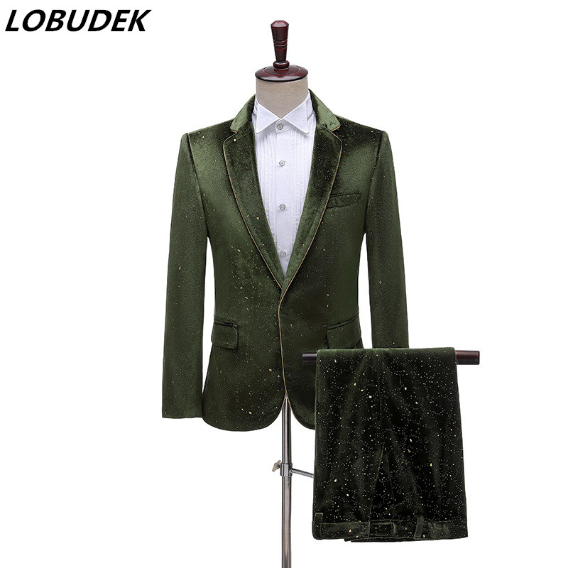 Stylish Formal Men's Velvet Su - огляд і ціна Men'S Grooming Studio