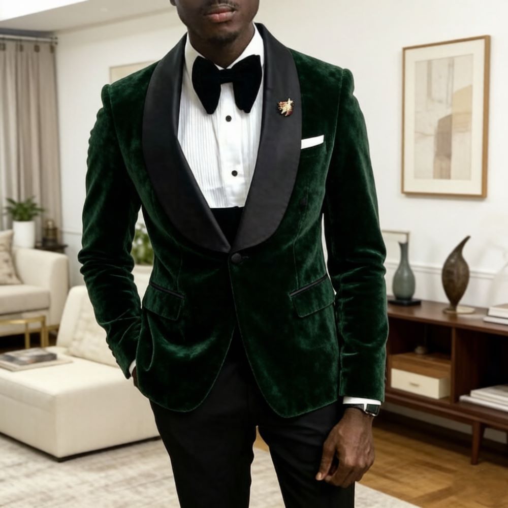 Velvet Slim Fit Suits for Men  - огляд і ціна Men'S Grooming Studio
