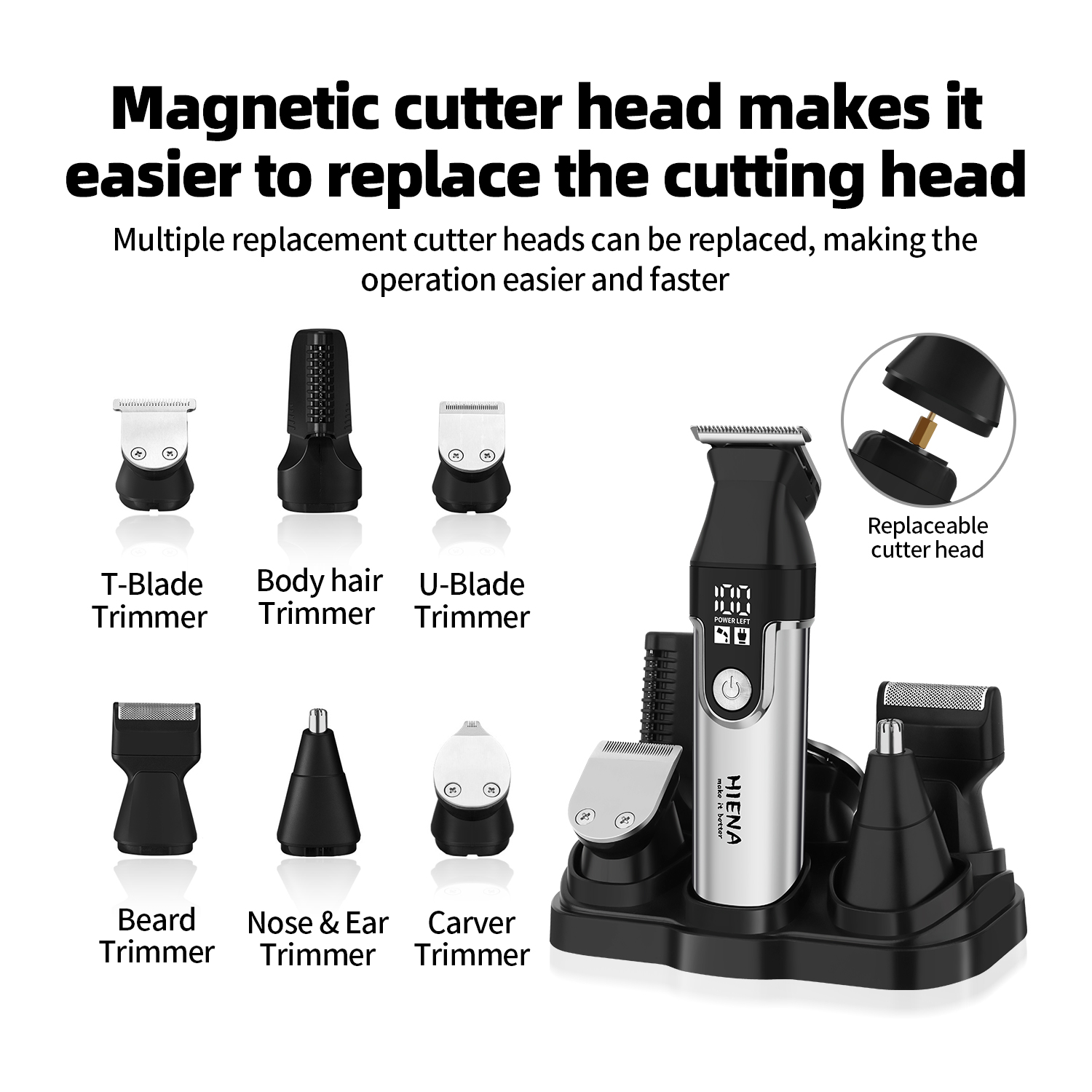 HIENA Professional Multifuncti - огляд і ціна Men'S Grooming Electric Trimmer