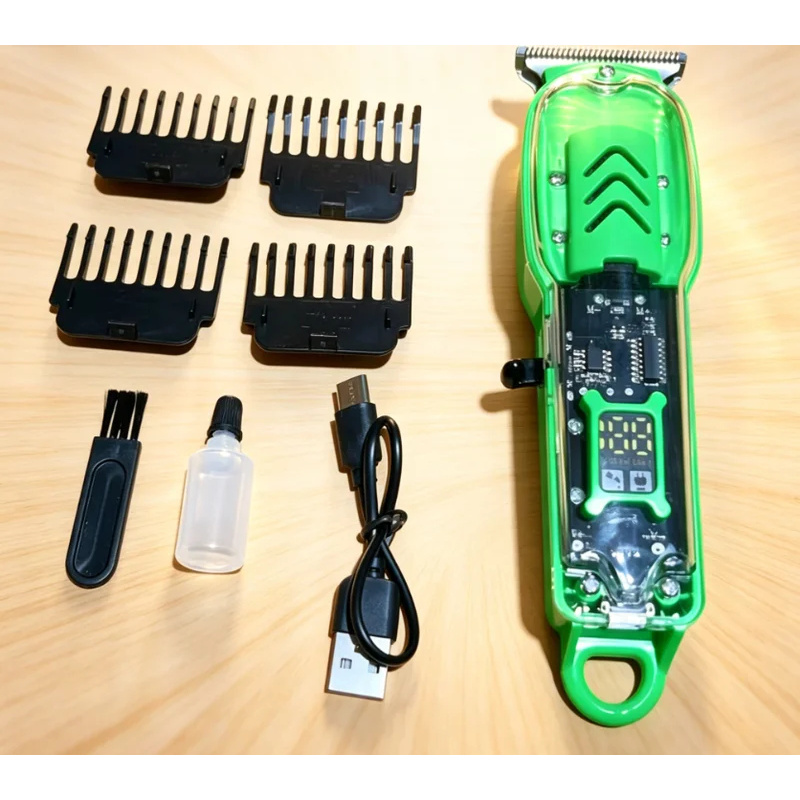 USB Rechargeable Transparent H - огляд і ціна Men'S Grooming Electric Trimmer